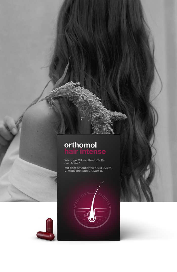 Orthomol Hair Intense für die Schönheit der Frau.